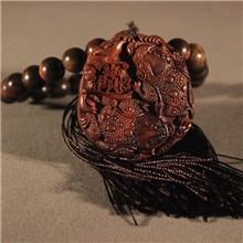 汽车精品外贸花梨观音汽车用品批发出入平安吉祥车挂高档挂件