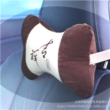 供应汽车用品毛绒汽车头枕秋冬季吉祥护颈枕骨头枕车枕颈枕