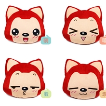 阿狸表情靠枕阿狸暖手手捂抱枕阿狸暖手套体验入门款萌嘻羞乖款