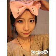 正品日本lesucre砂糖兔蝴蝶结发束发带