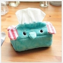 新款可爱马戏团薄荷小象大象纸巾盒纸巾套纸巾抽可爱创意家居