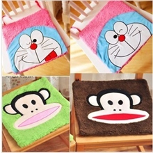 可爱卡通舒棉绒情侣绑带坐垫/办公椅垫/椅垫