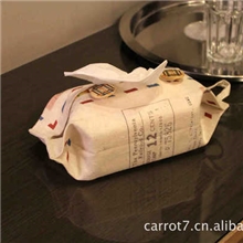 手工布艺纸巾盒纸巾包zakka布艺浪漫巴黎风餐巾纸套