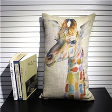 法国风文艺范小资布艺车用汽车腰枕腰靠棉麻创意抱枕企业礼物