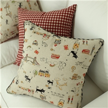 英伦风格-棉麻-抱枕靠垫靠枕靠包猫游记