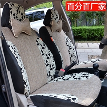 【百分百厂家】专业订做高档汽车座套四季亚麻麂皮蕾丝批发零销