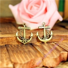 diy饰品配件20*24MM合金锚海锚古青铜