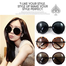 【伙拼】韩国vintage墨镜大圆形眼镜太子镜日韩可爱圆框太阳镜