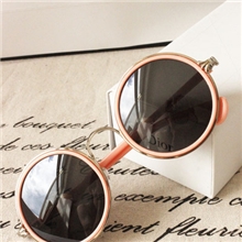 超复古明星红人同款MALIVC圆框太子镜太阳镜墨镜