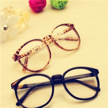 2930框超级可爱熊猫造型非主流眼镜学院男女时尚复古圆形眼睛框架