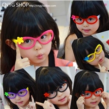 儿童眼镜框无镜片框架眼镜潮小花朵宝宝眼镜框批发眼镜架