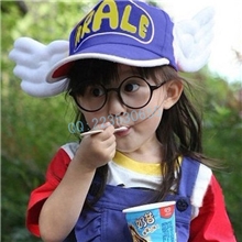 批发阿拉蕾眼镜非主流镜框儿童卖萌个性椭圆圆形眼镜架拍照装饰