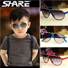 儿童太阳镜批发潮男童女童墨镜蛤蟆镜时尚可爱防紫外线遮阳眼镜