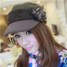 一件代发批发2013新款平顶帽复古女士帽子冬天棒球帽女韩潮鸭舌帽
