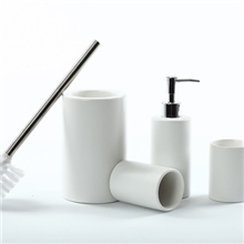 陶瓷卫浴四件套洁具套装高档时尚色釉酒店用品送马桶刷