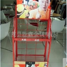 供应【优质金属网丝结构】方便面食品展示架