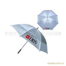双层防风纤维伞架高尔夫伞精品高尔夫伞