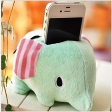 忧伤大象手机座毛绒玩具车用手机座活动礼品