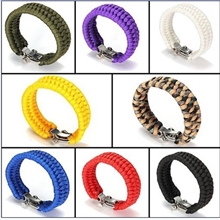 求生伞绳手链户外生存编织手七芯应急逃生救生手链厂家直销