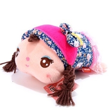 批发可爱安吉拉手机座毛绒可爱女孩手机座生日礼物活动礼品