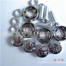 供应汽车牌照螺丝，防盗螺丝，锌合金汽车固封螺丝。