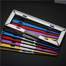 镁合金车牌架2013年新交规新国标六色炫彩车牌架车牌框牌照架