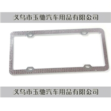 欧美市场美规锌合金点钻钻石车牌架牌照架车牌框牌照框