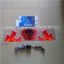 新款汽车音乐灯LED声控灯冷光音响灯后档玻璃气氛灯节奏灯