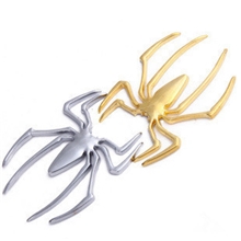 车标汽车金属贴蜘蛛车贴金属蜘蛛汽车改装车身车标汽车贴