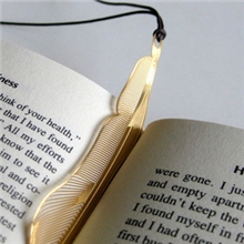 沐光韩国bookzzicard|18K金属|创意书签羽毛款