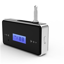 供应车载FM调频发射器FM发射器批发3.5mm音频接口手机FM发射器