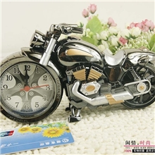 0626摩托车闹钟超酷模型座钟闹钟时尚个性闹钟创意家居礼品