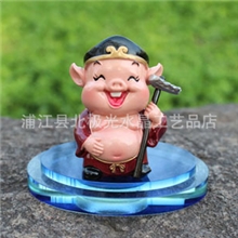 厂家直销台湾公仔工艺品彩陶香水座20多款汽车香水Q版八戒香水瓶