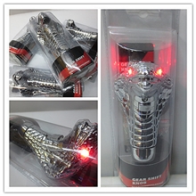 改装排挡头带灯排挡头带灯眼镜蛇排挡头蛇头排挡头红色