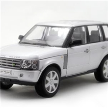 路虎陆虎揽胜RANGEROVER越野车模型银色合金汽车模型批发