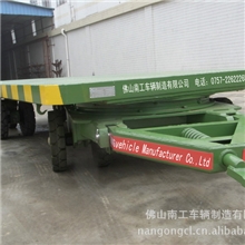 厂家供应15T平板全挂拖车牵引平板拖车平板拖车挂车