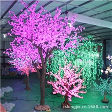 3888灯高3.5米第四代高仿真树灯高仿真桃花树灯、带CE，UL证书