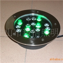 供应18W七彩埋地灯，RGB埋地灯，大功率埋地灯生产商