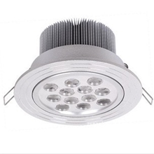 12W砂银LED天花灯LED12W筒灯12WLED天花灯带纹边12W天花灯