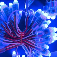 LED全彩外露灯串外露灯全彩灯串12mm防水穿孔字灯串质保三年