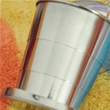 疯狂热销全不锈钢伸缩杯子折叠杯酒杯折叠水杯（中号）
