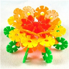 早教益智儿童玩具塑料积木拼插拼装积木中号雪花片500g