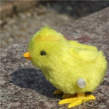 毛绒上链小鸡发条小鸡地摊好货源批发价跳跳鸡玩具厂家可混批