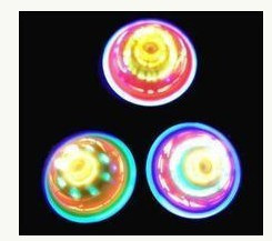 厂家直销七彩发光陀螺水晶透明闪光陀螺摩擦陀螺厂家批发