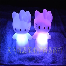 KT猫七彩小夜灯批发新款地摊货源热卖批发地摊货源批发