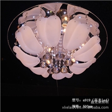 供应高光led卧室灯餐厅灯温馨客厅灯吸顶现代水晶灯小号【a919】