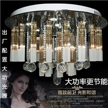 供应新款客厅led灯卧室餐厅灯饰照明厂家现代水晶灯新款5819小圆
