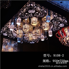 现代水晶吸顶灯时尚客厅灯批发新款现代灯饰灯具[9108/2]