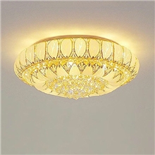 厂家批发：吸顶黄水晶灯灯具水晶灯批发客厅灯led吊灯热卖款