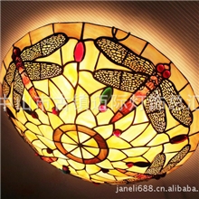 供应批发纯天然贝壳灯欧式蒂凡尼灯具16寸贝壳灯贝壳吸顶灯